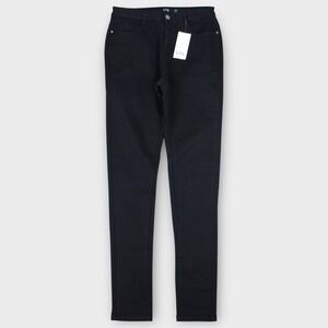 Long Tall Sally LTS Women's Black Straight Leg Skinny Jeans US 12 Long Tall NWT